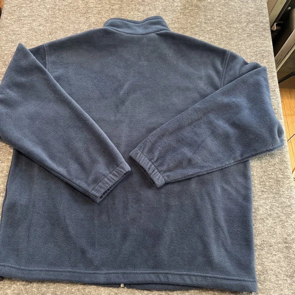 Columbia Fleece Jacket Men's XLarge Blue‎ Full Zip Long Sleeve Ready to Wear